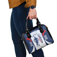 Custom Dominican Republic Football Shoulder Handbag Vamos Los Quisqueyanos - Wonder Print Shop