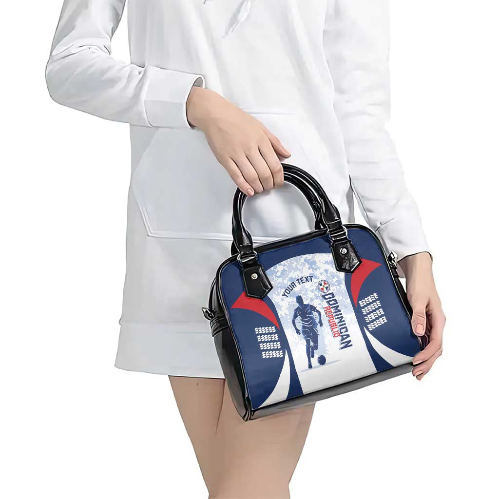 Custom Dominican Republic Football Shoulder Handbag Vamos Los Quisqueyanos - Wonder Print Shop