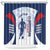 Custom Dominican Republic Football Shower Curtain Vamos Los Quisqueyanos - Wonder Print Shop