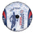Custom Dominican Republic Football Spare Tire Cover Vamos Los Quisqueyanos - Wonder Print Shop