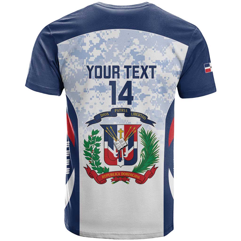 Custom Dominican Republic Football T Shirt Vamos Los Quisqueyanos - Wonder Print Shop