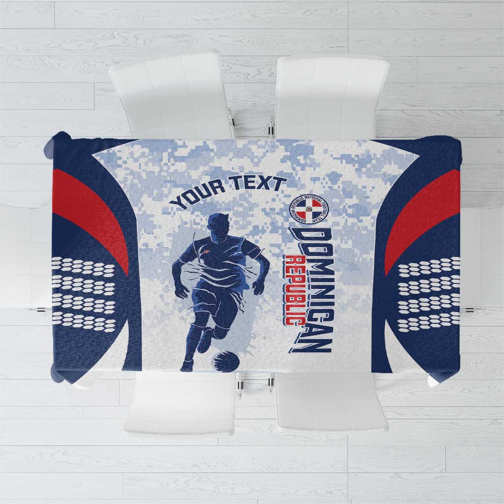Custom Dominican Republic Football Tablecloth Vamos Los Quisqueyanos - Wonder Print Shop