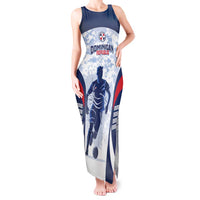 Custom Dominican Republic Football Tank Maxi Dress Vamos Los Quisqueyanos - Wonder Print Shop