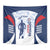 Custom Dominican Republic Football Tapestry Vamos Los Quisqueyanos - Wonder Print Shop