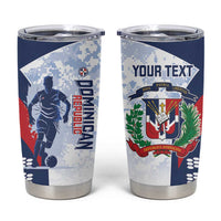 Custom Dominican Republic Football Tumbler Cup Vamos Los Quisqueyanos - Wonder Print Shop