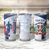 Custom Dominican Republic Football Tumbler Cup Vamos Los Quisqueyanos - Wonder Print Shop