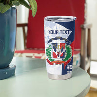 Custom Dominican Republic Football Tumbler Cup Vamos Los Quisqueyanos - Wonder Print Shop