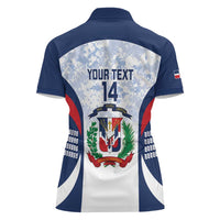 Custom Dominican Republic Football Women Polo Shirt Vamos Los Quisqueyanos - Wonder Print Shop