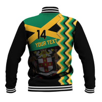 Custom Jamaica Football Baseball Jacket Go Reggae Boyz - Wonder Print Shop