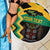 Custom Jamaica Football Beach Blanket Go Reggae Boyz - Wonder Print Shop
