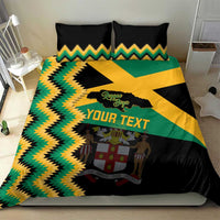 Custom Jamaica Football Bedding Set Go Reggae Boyz - Wonder Print Shop