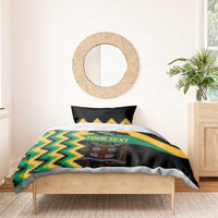 Custom Jamaica Football Bedding Set Go Reggae Boyz - Wonder Print Shop