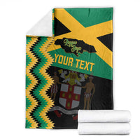Custom Jamaica Football Blanket Go Reggae Boyz - Wonder Print Shop