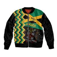 Custom Jamaica Football Bomber Jacket Go Reggae Boyz - Wonder Print Shop
