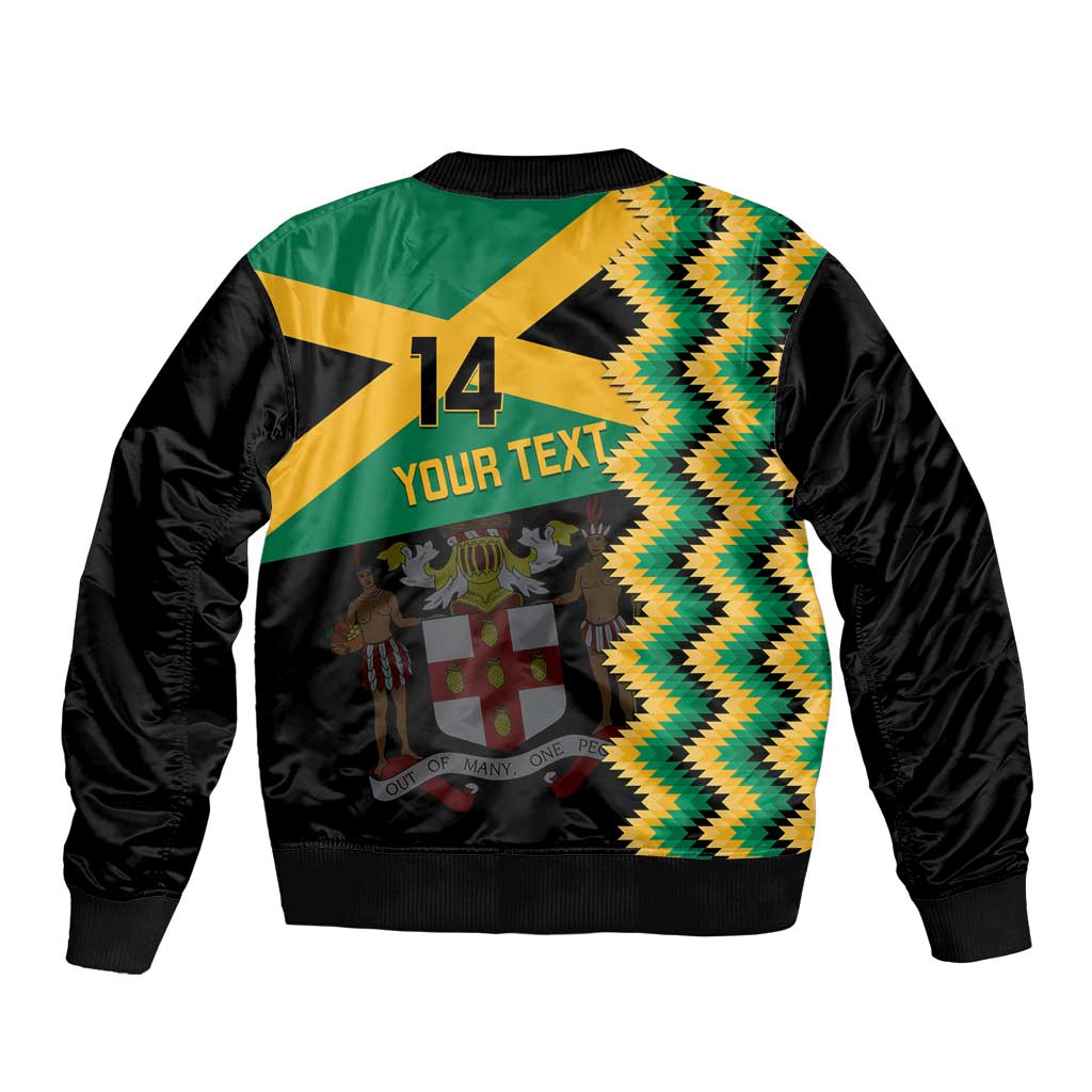 Custom Jamaica Football Bomber Jacket Go Reggae Boyz - Wonder Print Shop