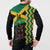 Custom Jamaica Football Button Sweatshirt Go Reggae Boyz - Wonder Print Shop