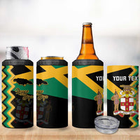 Custom Jamaica Football 4 in 1 Can Cooler Tumbler Go Reggae Boyz - Wonder Print Shop