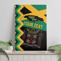 Custom Jamaica Football Canvas Wall Art Go Reggae Boyz - Wonder Print Shop