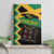Custom Jamaica Football Canvas Wall Art Go Reggae Boyz - Wonder Print Shop