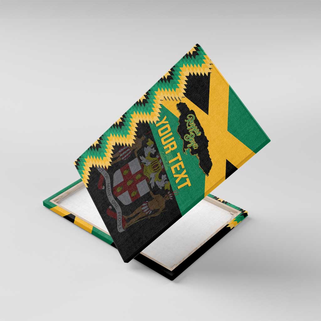 Custom Jamaica Football Canvas Wall Art Go Reggae Boyz - Wonder Print Shop