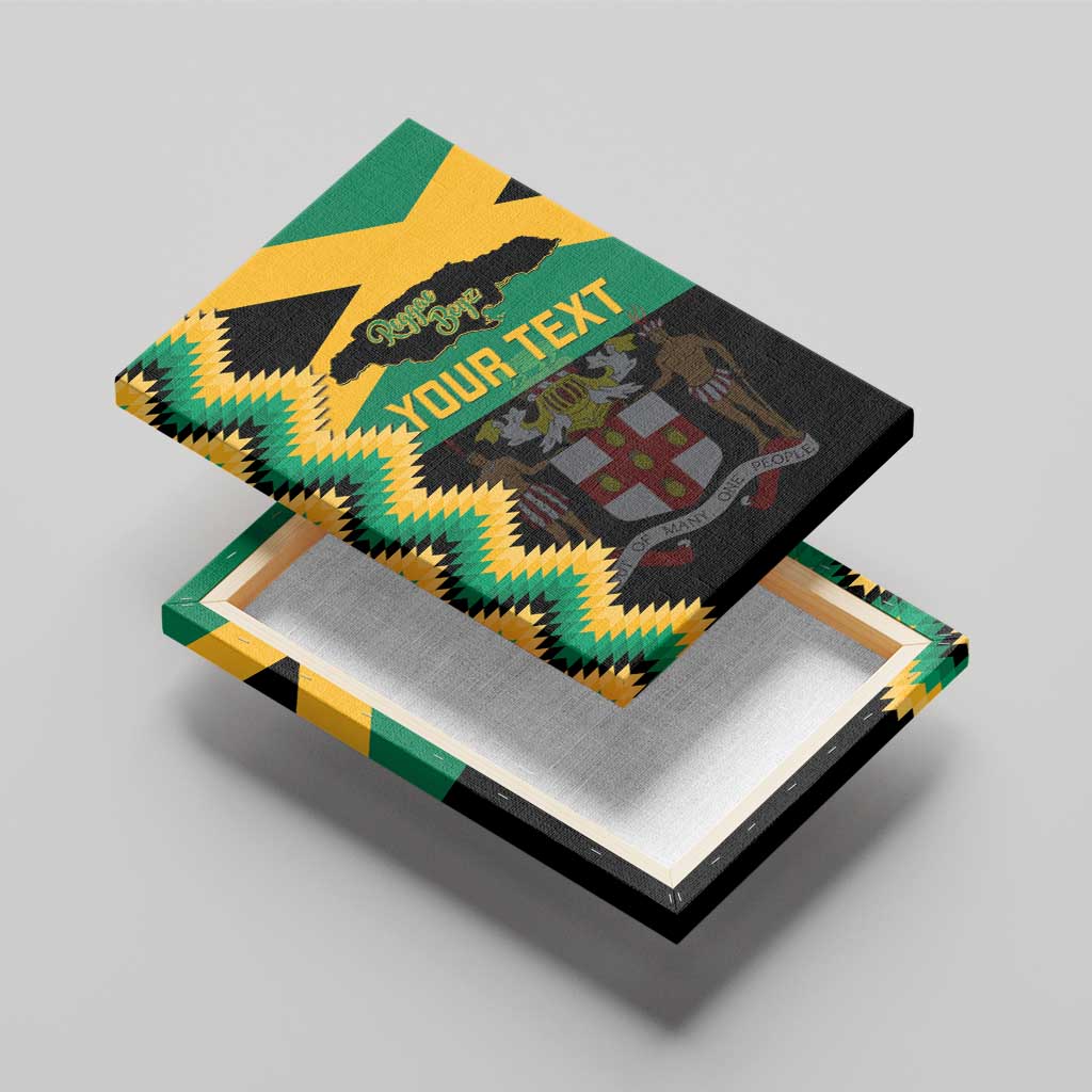 Custom Jamaica Football Canvas Wall Art Go Reggae Boyz - Wonder Print Shop