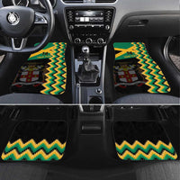 Custom Jamaica Football Car Mats Go Reggae Boyz - Wonder Print Shop