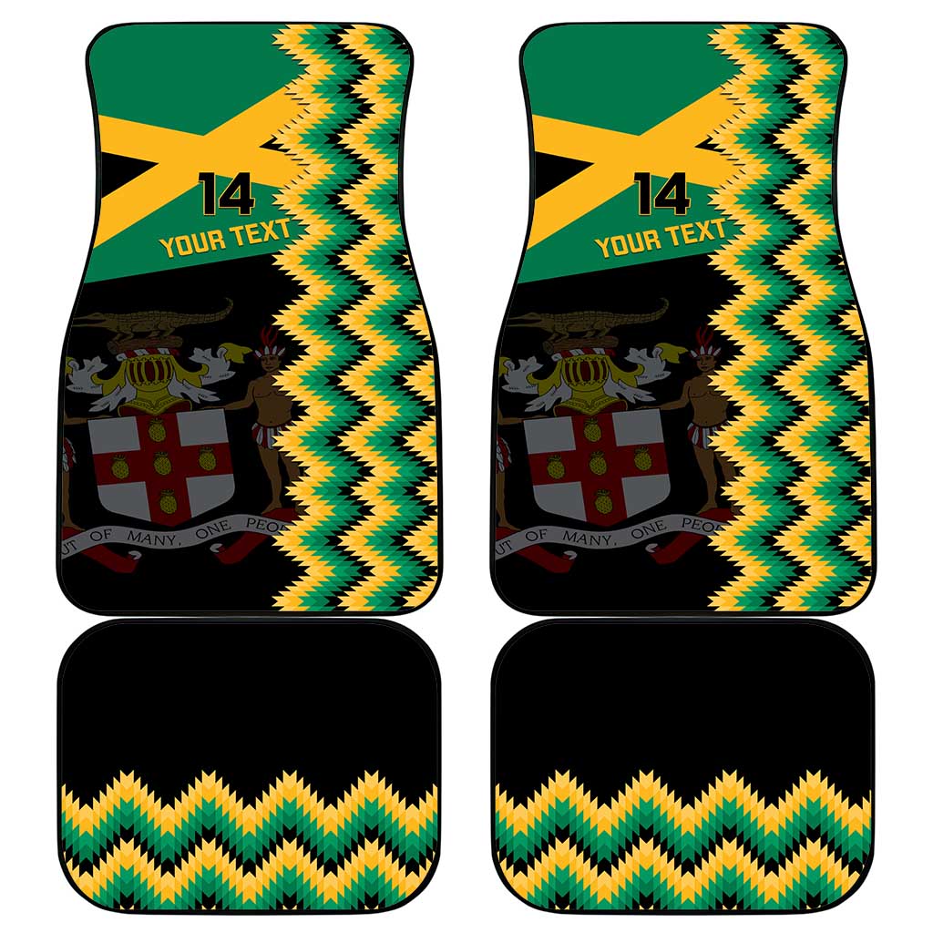 Custom Jamaica Football Car Mats Go Reggae Boyz - Wonder Print Shop