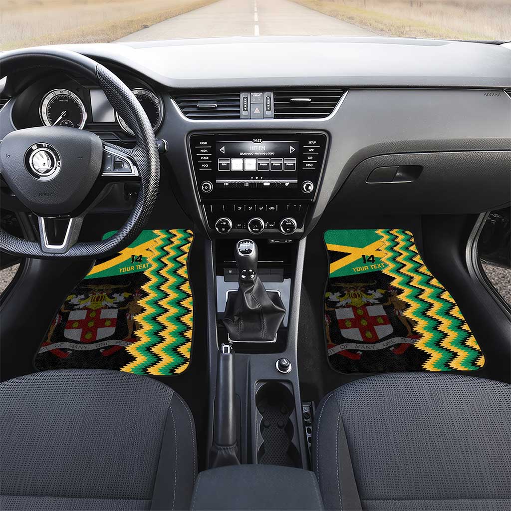 Custom Jamaica Football Car Mats Go Reggae Boyz - Wonder Print Shop