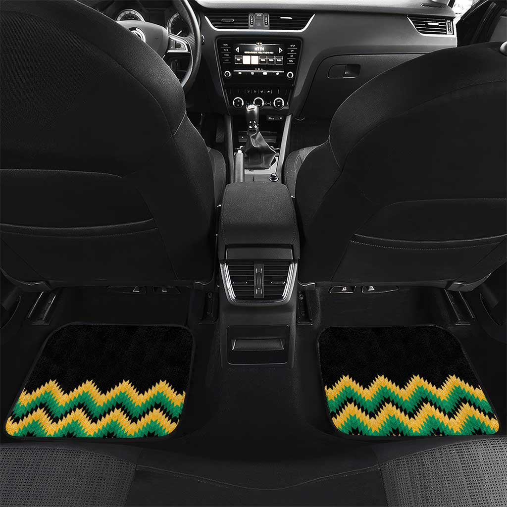 Custom Jamaica Football Car Mats Go Reggae Boyz - Wonder Print Shop