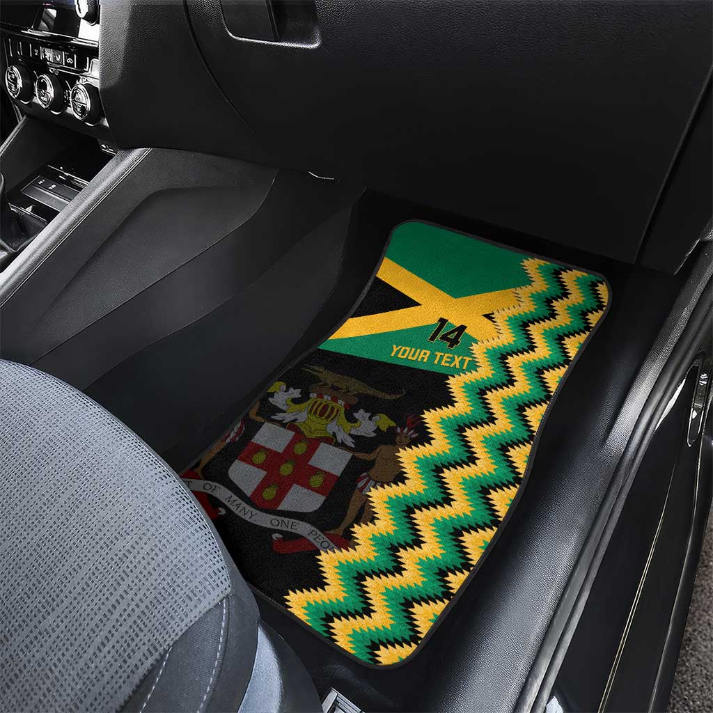 Custom Jamaica Football Car Mats Go Reggae Boyz - Wonder Print Shop