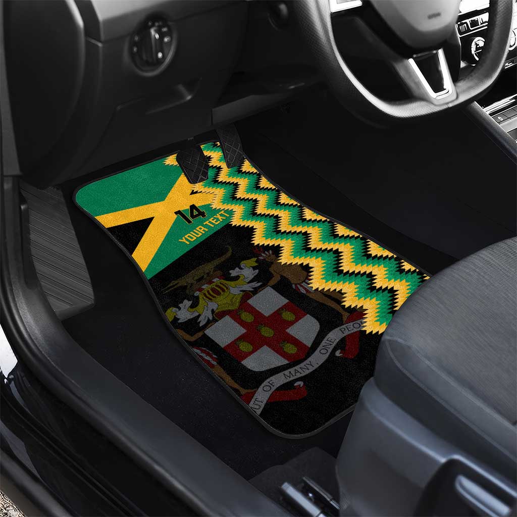 Custom Jamaica Football Car Mats Go Reggae Boyz - Wonder Print Shop