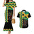 Custom Jamaica Football Couples Matching Mermaid Dress and Hawaiian Shirt Go Reggae Boyz - Wonder Print Shop