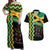 Custom Jamaica Football Couples Matching Off Shoulder Maxi Dress and Hawaiian Shirt Go Reggae Boyz - Wonder Print Shop