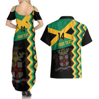 Custom Jamaica Football Couples Matching Summer Maxi Dress and Hawaiian Shirt Go Reggae Boyz - Wonder Print Shop