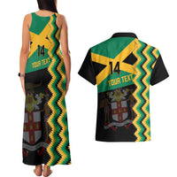 Custom Jamaica Football Couples Matching Tank Maxi Dress and Hawaiian Shirt Go Reggae Boyz - Wonder Print Shop