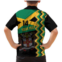 Custom Jamaica Football Family Matching Mermaid Dress and Hawaiian Shirt Go Reggae Boyz - Wonder Print Shop