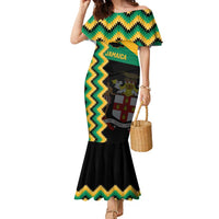 Custom Jamaica Football Family Matching Mermaid Dress and Hawaiian Shirt Go Reggae Boyz - Wonder Print Shop