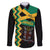 Custom Jamaica Football Family Matching Off The Shoulder Long Sleeve Dress and Hawaiian Shirt Go Reggae Boyz - Wonder Print Shop