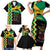 Custom Jamaica Football Family Matching Short Sleeve Bodycon Dress and Hawaiian Shirt Go Reggae Boyz - Wonder Print Shop
