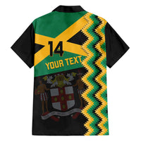 Custom Jamaica Football Family Matching Short Sleeve Bodycon Dress and Hawaiian Shirt Go Reggae Boyz - Wonder Print Shop