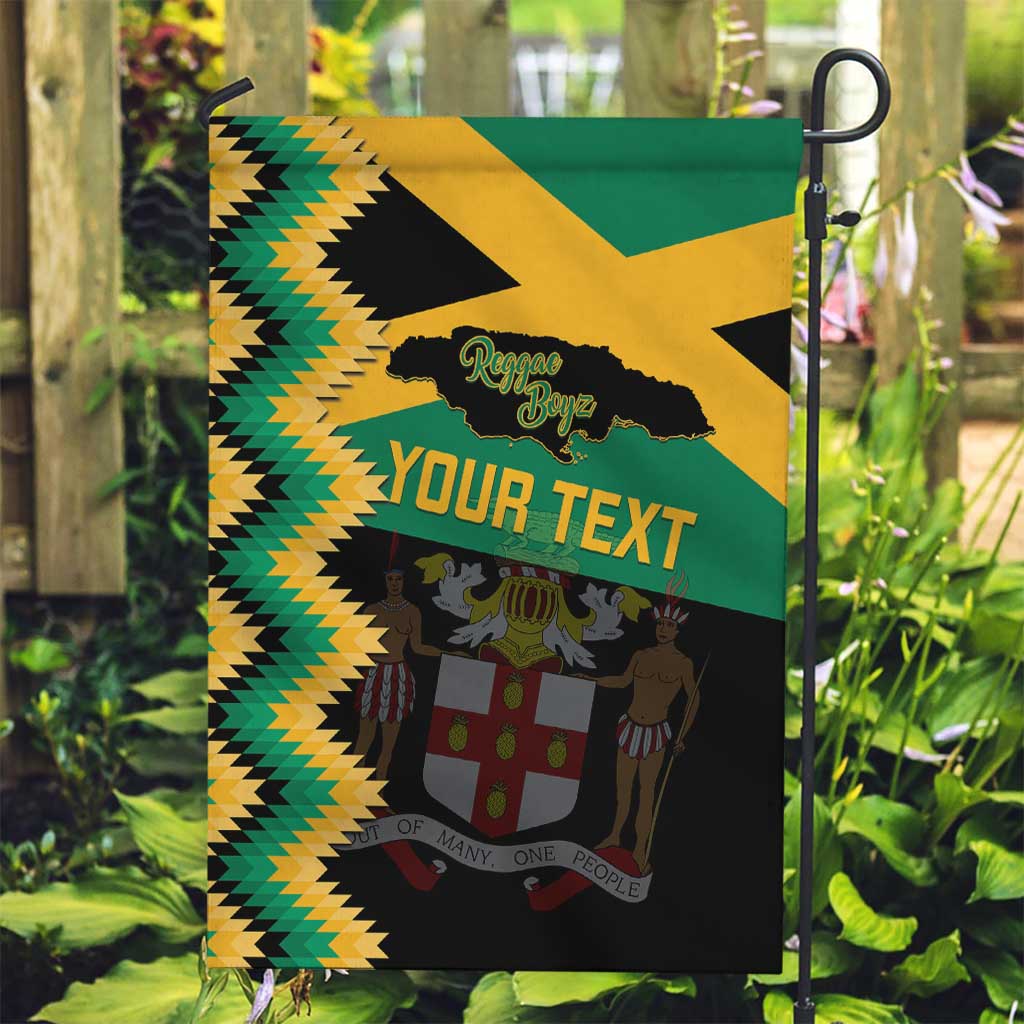 Custom Jamaica Football Garden Flag Go Reggae Boyz - Wonder Print Shop