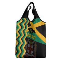 Custom Jamaica Football Grocery Bag Go Reggae Boyz - Wonder Print Shop