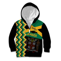 Custom Jamaica Football Kid Hoodie Go Reggae Boyz - Wonder Print Shop