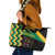 Custom Jamaica Football Leather Tote Bag Go Reggae Boyz - Wonder Print Shop