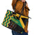 Custom Jamaica Football Leather Tote Bag Go Reggae Boyz - Wonder Print Shop