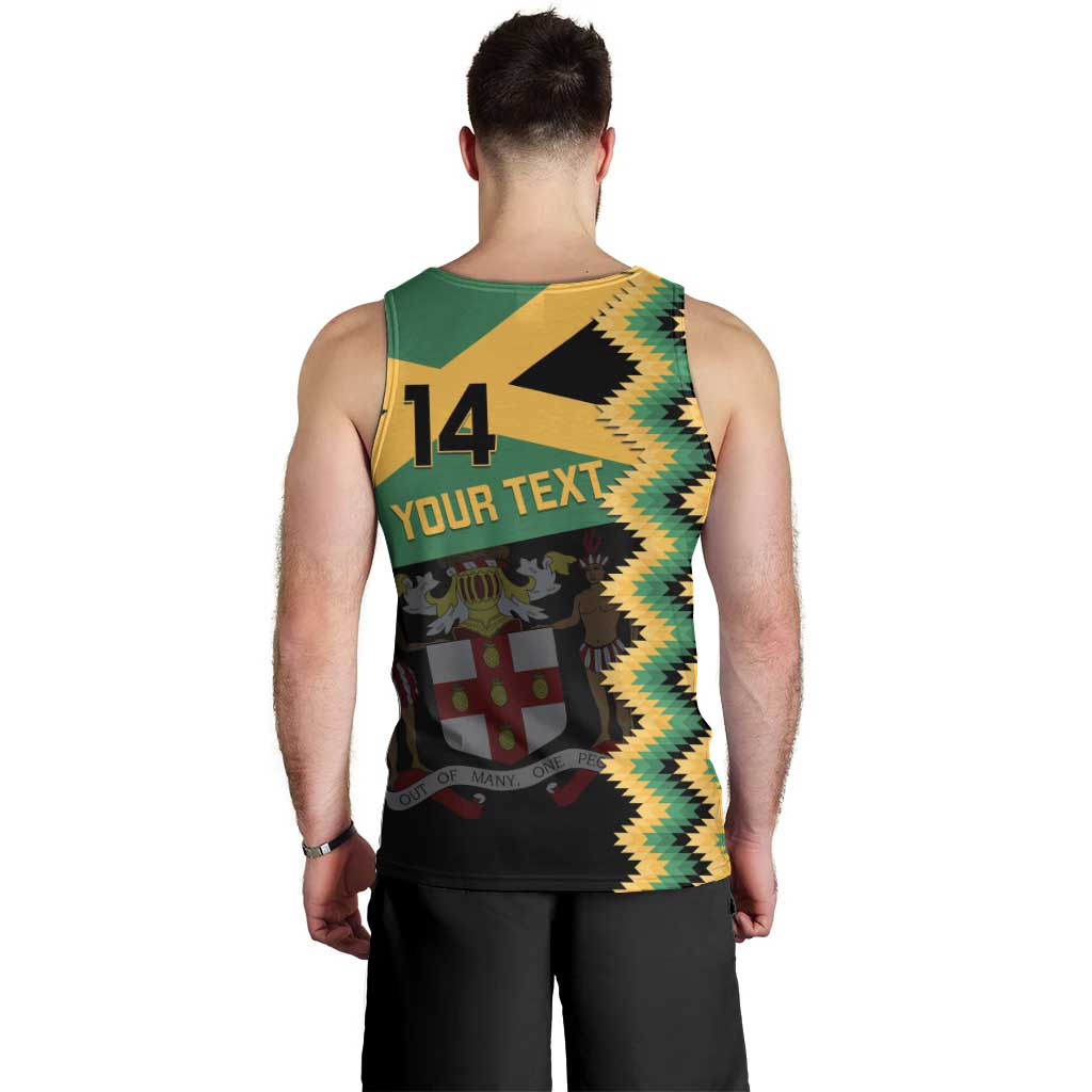 Custom Jamaica Football Men Tank Top Go Reggae Boyz - Wonder Print Shop