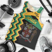 Custom Jamaica Football Men Tank Top Go Reggae Boyz - Wonder Print Shop