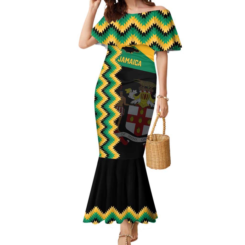 Custom Jamaica Football Mermaid Dress Go Reggae Boyz - Wonder Print Shop
