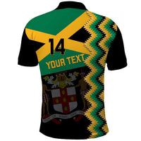 Custom Jamaica Football Polo Shirt Go Reggae Boyz - Wonder Print Shop