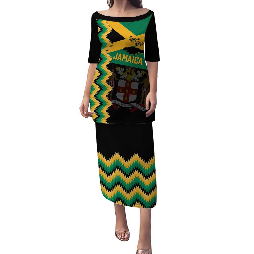 Custom Jamaica Football Puletasi Go Reggae Boyz - Wonder Print Shop